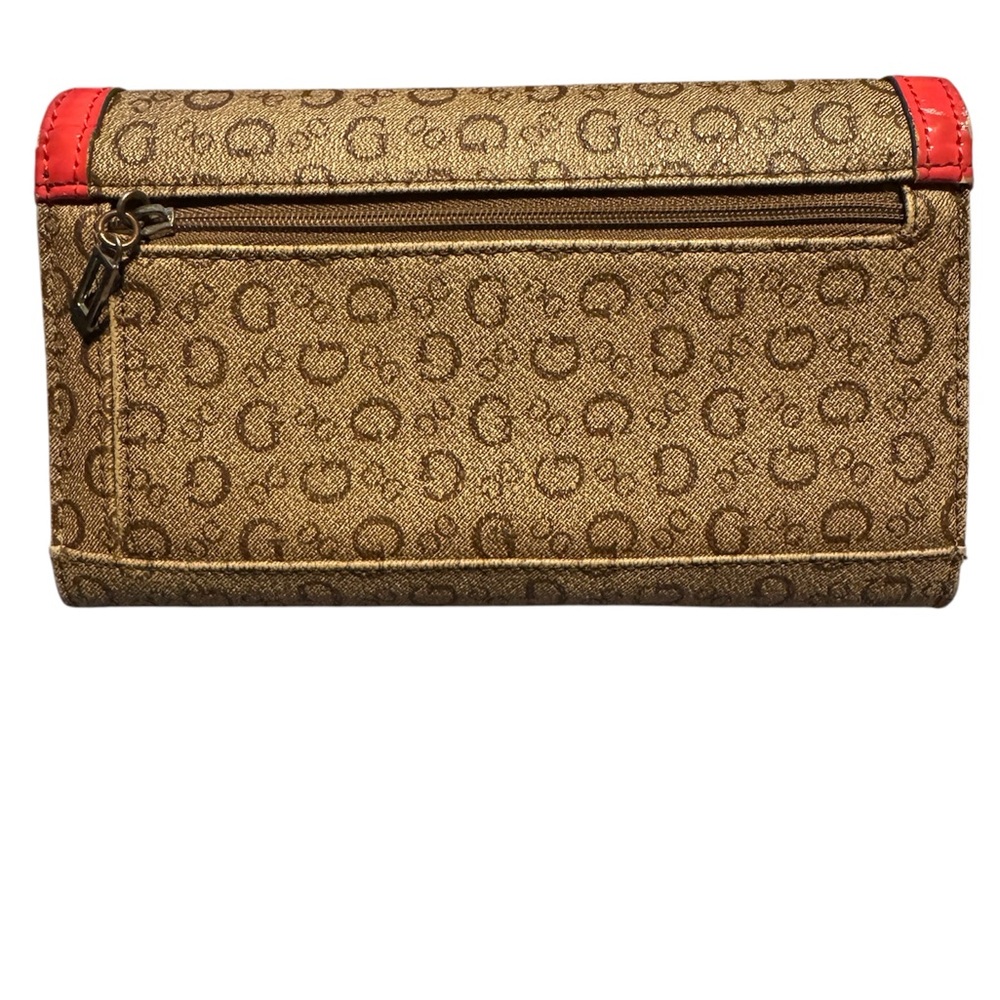 Stylish Brown and Coral Women's Wallet